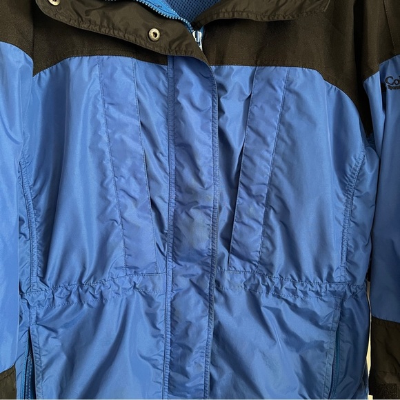 Vintage Columbia Sportswear Blue Black Colorblock Jacket Outdoor-Women’s Size S - Picture 4 of 16